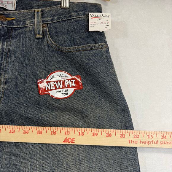 NWT Levi's 34X30 Low‎ Slim Bootcut Retro 90s Casual Workwear Cotton Streetwear - Picture 6 of 10